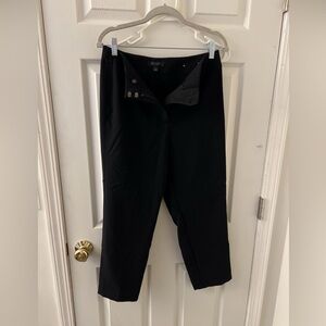 Ann Taylor The Slim Curvy High Rise Ankle Trouser Womens 6P Black Pants